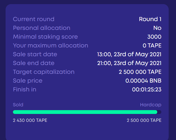 DefiDropLpad's tweet image. Final call for the @ape_tools whitelist round, 2.8% remaining.

Highly anticipated, listing today 20:00 UTC on @ape_swap 

defidrop.org/projects/ape-t…