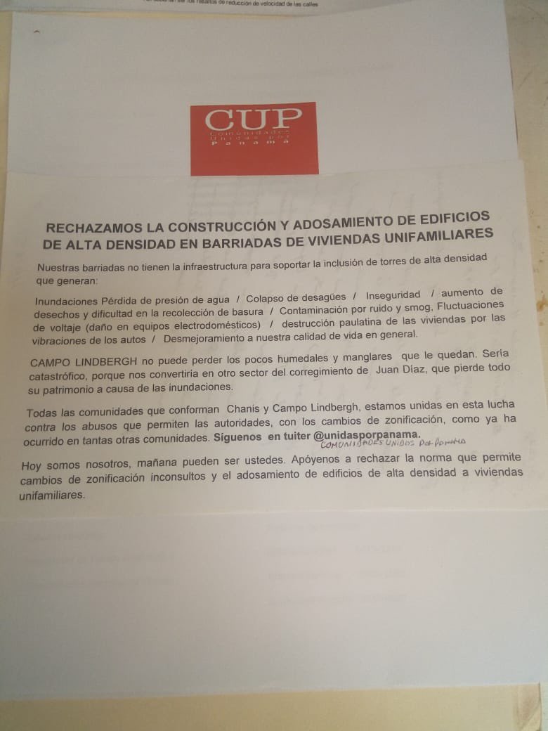 UnidasPanama's tweet photo. La lucha es de todos! Reclamamos por el derecho de tener una vida tranquila, y que se respete el poco humedal que queda a los alrededores. Sería catastrófico construir edificios en humedales protegidos Ley38 del 2 feb 2015 https://t.co/w3rj88zkD1