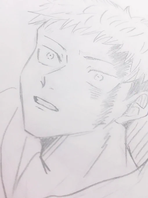 目の下に傷ないユジくん初めて描いたかも 