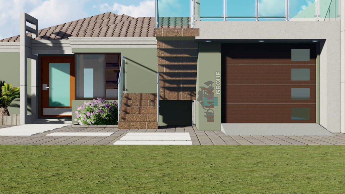 HomekaGroup's tweet photo. A beautiful two bedroom house plan with entertainment area on top of garage. #HomekaGroup #HousePlans. WhatsApp or Call us today, 073 793 6410 or 071 618 8484 https://t.co/pMZcrDkgUN