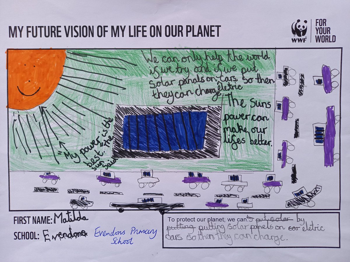 Evendons's tweet photo. Year 5 future visions for a sustainable planet #FutureVisions @wwf_uk #stemflash https://t.co/QagmiRvSsH