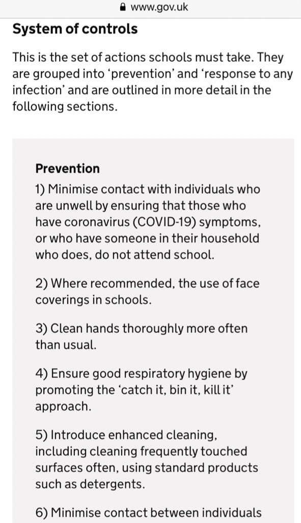SafeEdForAll_UK's tweet photo. @DrZoeHyde Yes, no change since issuing the order of full return for all in September 2020 with the following ‘robust’ system of controls which allows bubbles of 300, no SD, no masks, no ventilation monitoring and lunches eaten indoors seated at bench tables https://t.co/bbVyma2RdS