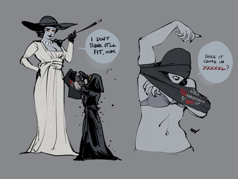 more dimitrescu t shirt shenanigans!

https://t.co/u3RoAvDr3Q 