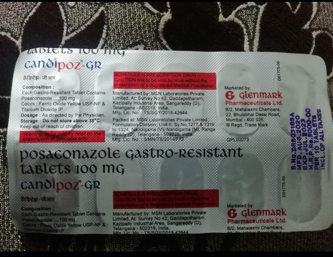 ashayshah19's tweet photo. Urgently need this medicine for treatment of my aunt who is fighting Black Fungus in Ujjain. Please help in arranging. @SonuSood @SoodFoundation @GautamGambhir @WasimJaffer14 @srinivasiyc @glenmarkpharma @AUThackeray @HaramiParindey https://t.co/N8XApgInc1