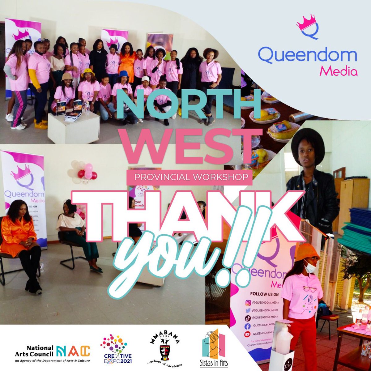 queendom_media's tweet photo. Thank you North West for joining us on today's Webinar for more info, follow @btpasa @creativeexpo_sa &amp; @queendom_media

#obw2021 #roadtocreativeexpo #nacfunded #SistasInArts #CreativeExpo2021 

If you missed it. Click link to watch ➡️ https://t.co/vgAg0ucH26 https://t.co/1P3mo28wc9