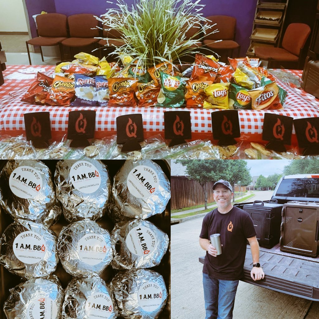 1amBBQ's tweet photo. 1 A.M. BBQ delivered some tasty pulled pork and chicken sandwhiches for a Teacher Appreciation luncheon. Thanks @TimberviewMS #BBQ #Catering #1AMBBQ https://t.co/cM7kXy4qi6