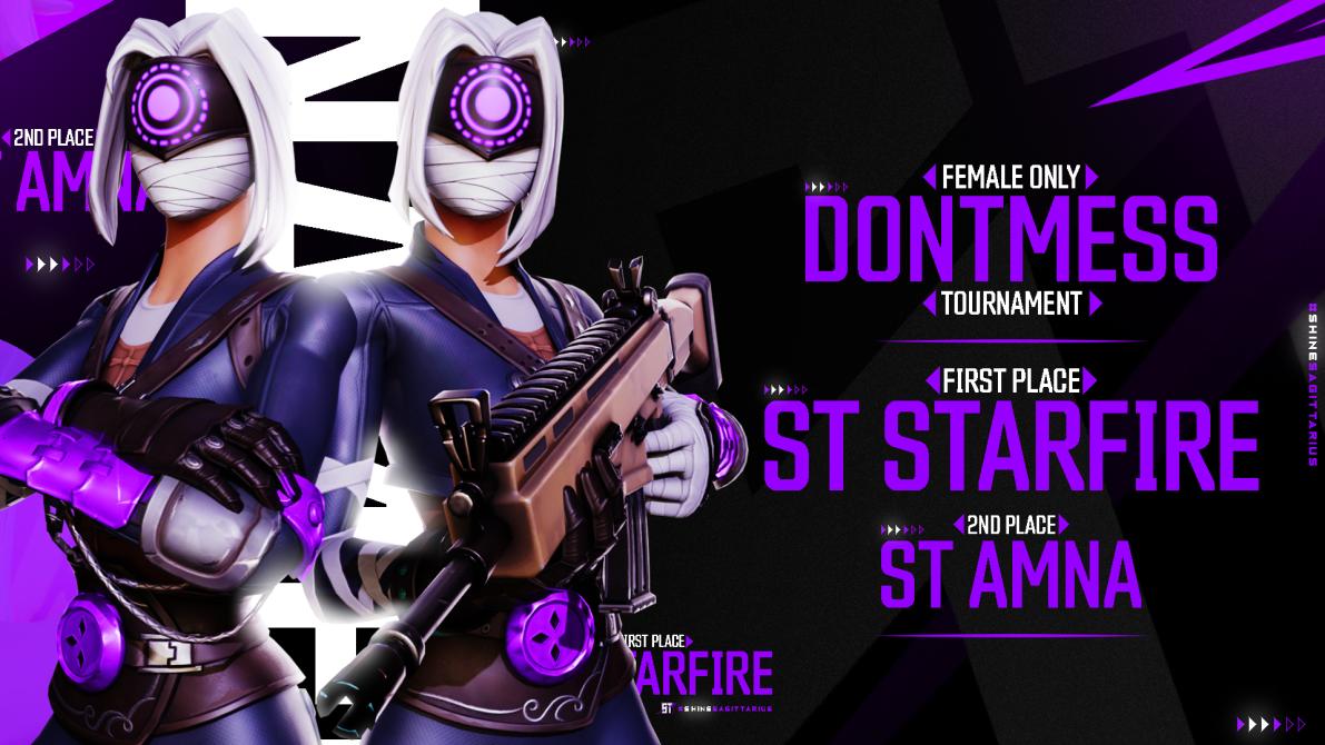 _TeamST's tweet photo. Congratulations to @STStarfire &amp; @SilentAmna For Placing 1st &amp; 2nd In Female Tourney!!🏆

Thanks To @Dontmess for doing something for the females out there.

#ShineST https://t.co/lLGjvDYxfZ