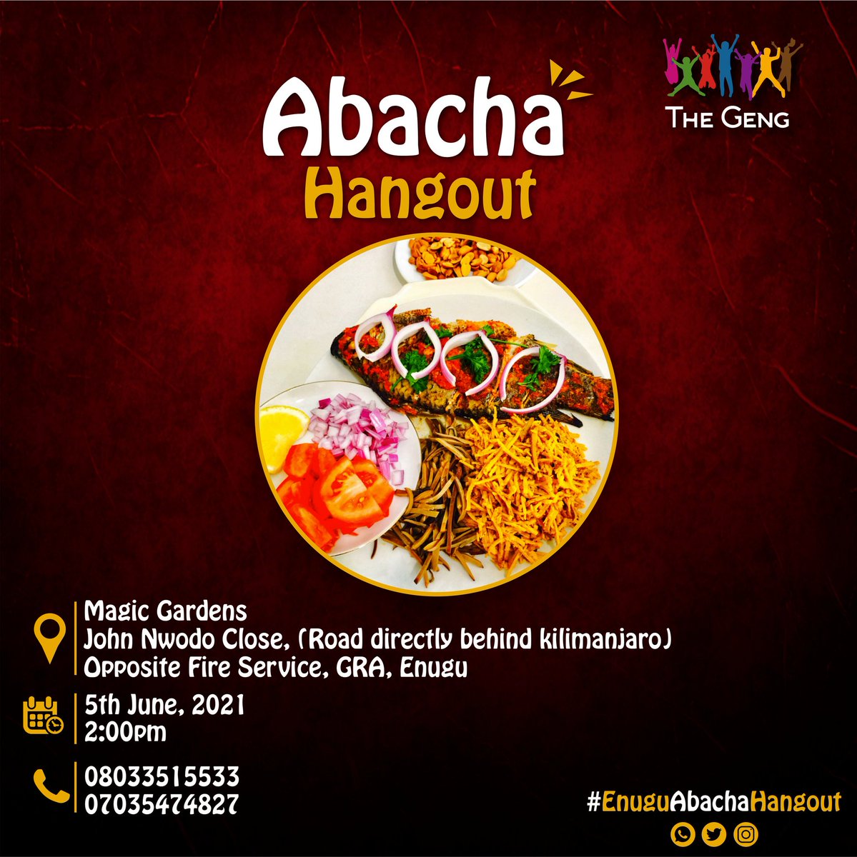 Chysohm's tweet photo. Ụwa bụ once for per head.
So why won't I enjoy it? 😂
And we all know Abacha is a balanced diet, uno with some obstacles like kpomo
A ga na ata ife!
steady!!!!!
And I hate having fun alone 😂😂

#EnuguAbachaHangout https://t.co/XR2L4Fir0p