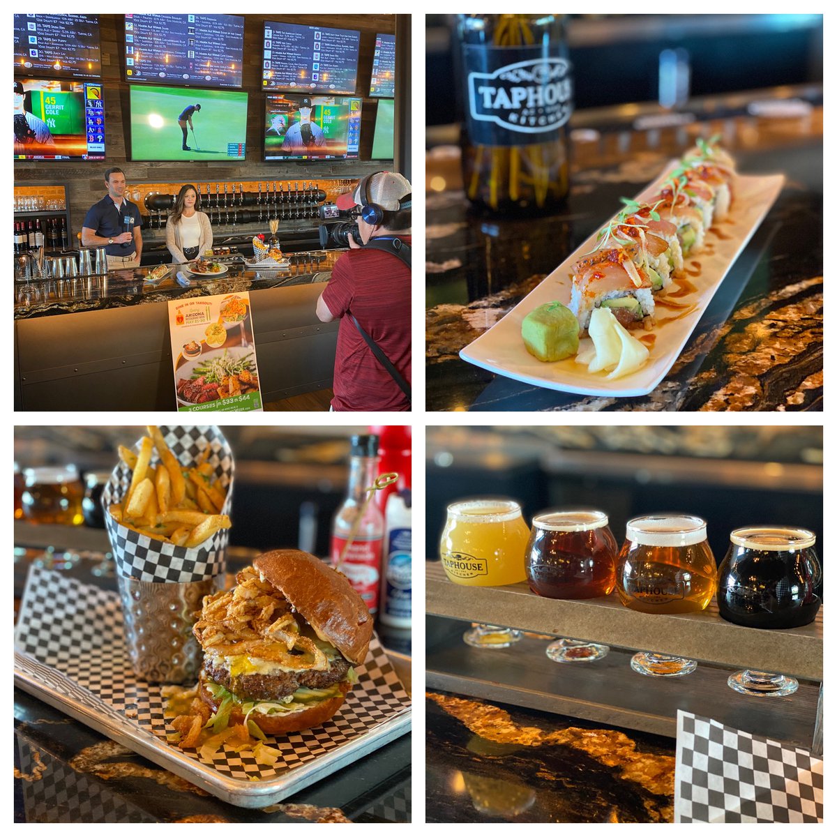 susietimm's tweet photo. Early morning TV today. Previewing the #azrestaurantweek menu at #taphousekitchen. https://t.co/gn94G8eJQH