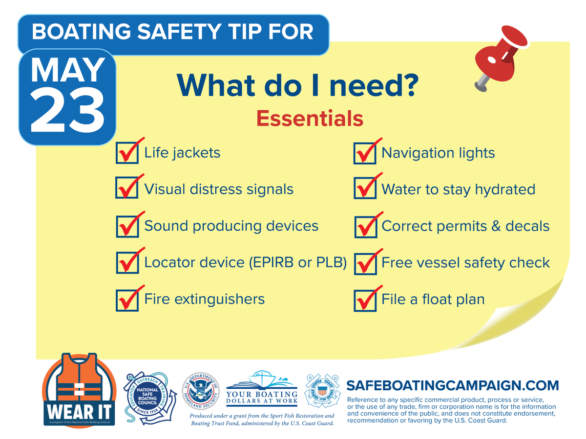 BoydLakeStatePk's tweet photo. Heading out on the water? Make sure you wear a life jacket and have (and know how to use) other required boating gear.

Remember they float and you don’t! #wearit https://t.co/hjlLd1CAdO
