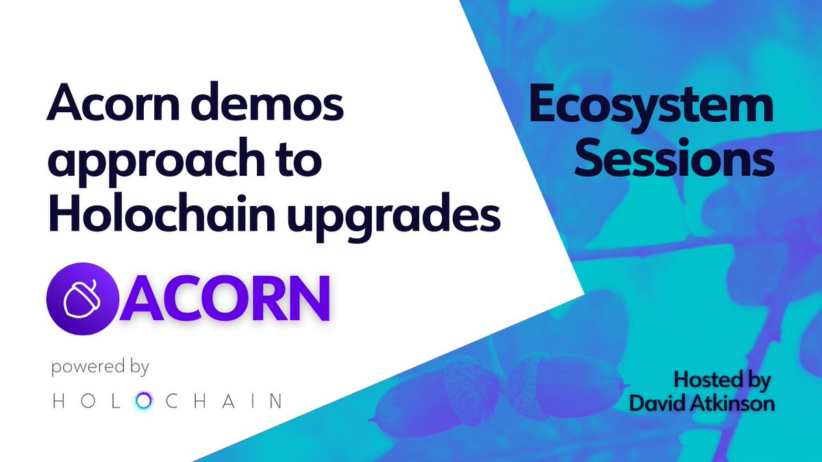 Holochain's tweet image. #HolochainEcosystemSessions

Acorn demos approach to Holochain upgrades

✅ Watch Acorn Demo:
youtu.be/O3Cm9rwT3Hc

#PoweredbyHolochain #DistributedApps #Holochain