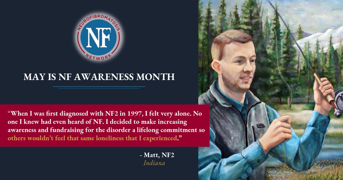 nfnetwork's tweet photo. “When I was first diagnosed with NF2, I felt very alone. No one I knew had even heard of NF. I decided to make increasing awareness and fundraising for the disorder a lifelong commitment so others wouldn’t feel that same loneliness that I experienced.”
- Matt, #NF2 #unveilingnf https://t.co/dqpxTdEnmE