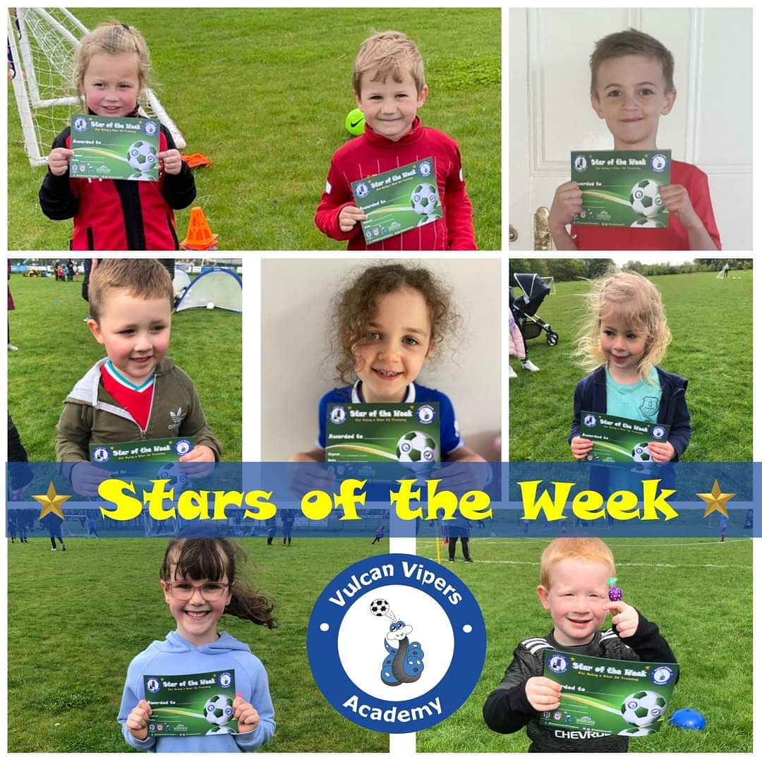 Good session this morning at the Academy, plenty of fun-games and close matches at the end! Well done alll⚽🙌

Big well done to our Stars of the Week:
⭐️ Pre-School: Toby, Samuel, Heidi⭐️
🏅 Reception: Harry, Igor🏅
🏆 Year 1: Evelyn, Harry🏆
🎖 Year 2+: Libby, Albie🎖
