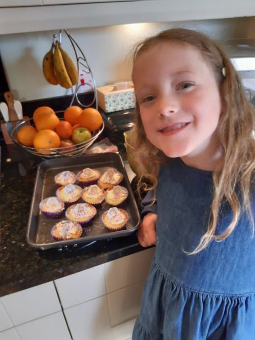 CornbankP1_2021's tweet photo. โ L did some baking with her Gran & GrandadโThese cakes look so yummy! Hope you saved some for me? ๐#HomeLinks #Partnerships #HomeLearningGrid #P1Transition https://t.co/h42DnhSVvM