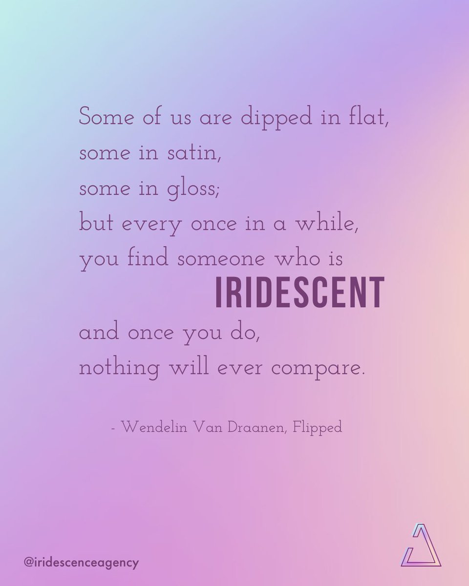 Este #poema automáticamente me dio una alegría porque:
✨ Pude reconocer al momento quienes son esas personas #iridescent que llenan mi vida.
✨ Representa la emoción que quiero lograr a través del trabajo de #IridescenceMarketingAgency;  incomparable 🙏🏼