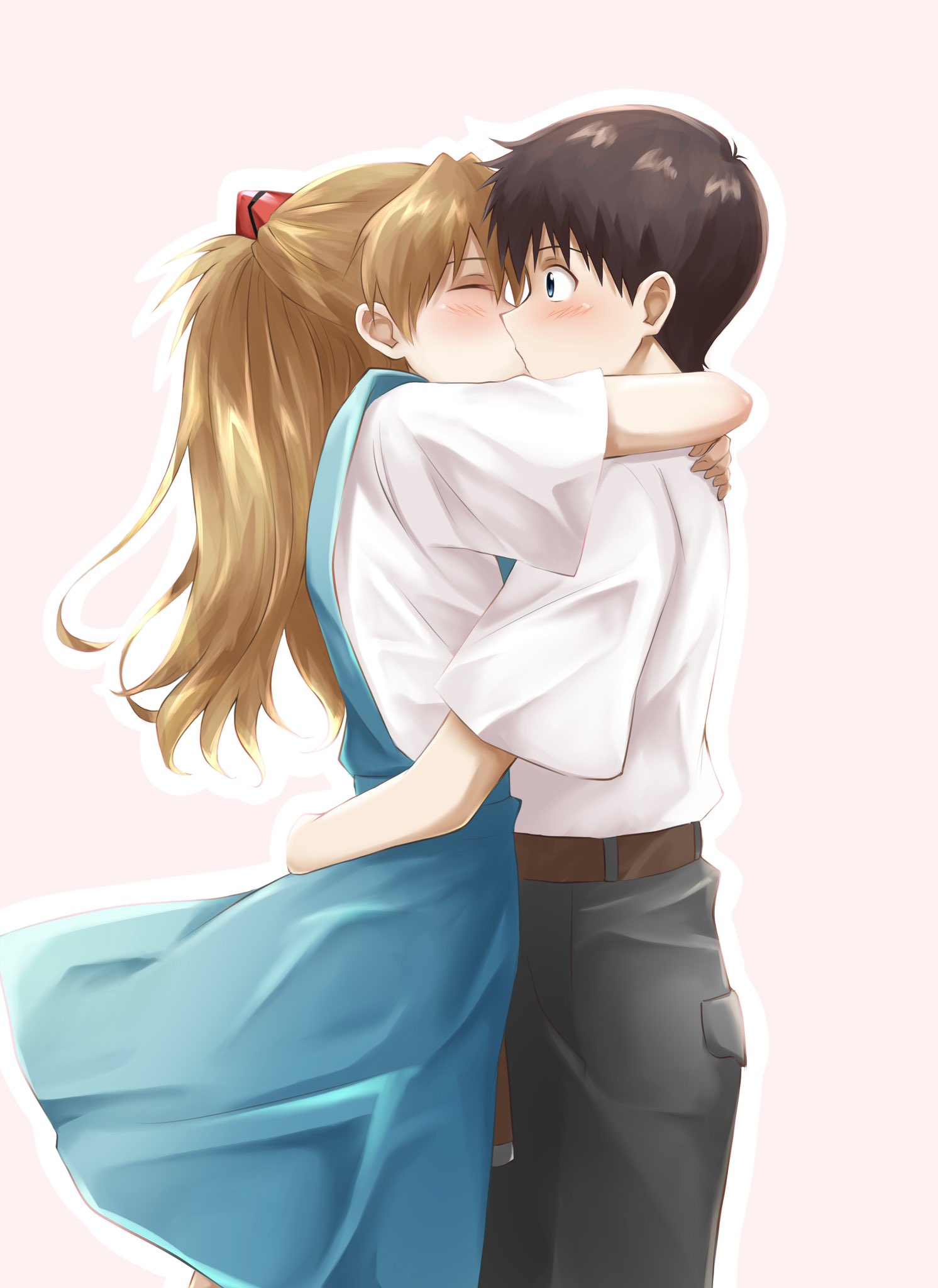 Arin☺︎ on X: アスカちゃんとシンジくん描きました （今日キスの日なので） LASがき t.co0tbMS6nlqj   X