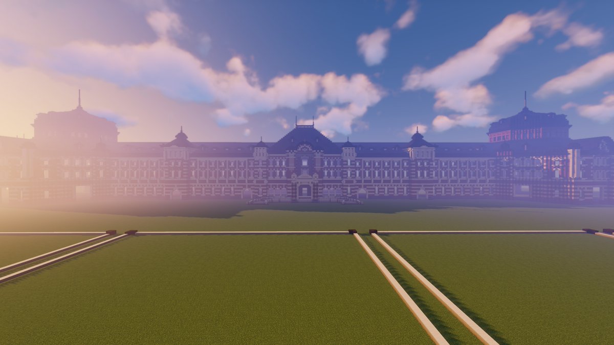 トウ 東京駅建設中 マインクラフト マイクラ Minecraft 當個創世神 我的世界 バニラ建築学部 Minecraft建築コミュ 洋館 駅舎