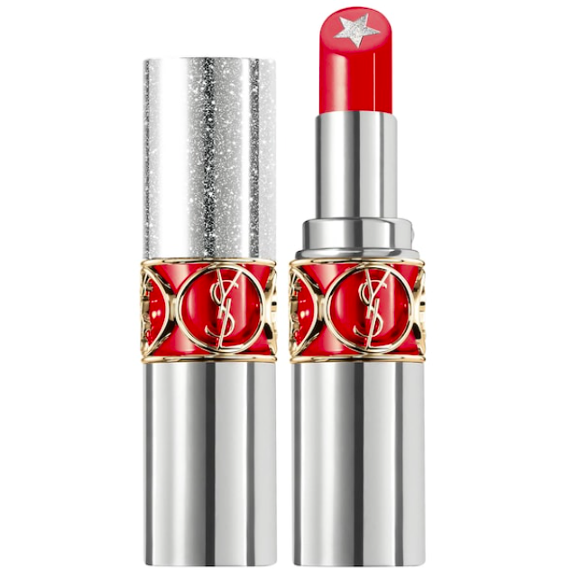 Excited to be giving away YSL Rouge Volupte Rock'N Shine Lipstick in "orange speaker". It boasts a glitter star core and hydrating ingredients. Incredible packaging! To enter, RT &amp; follow <a href="/davelackie/">dave lackie</a> (ends 16/07) #win