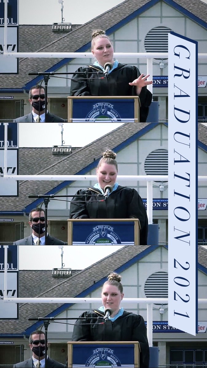 ProfePSHS's tweet image. I’m sincerely honored to have been asked by the graduating class of 2021 to speak at graduation this year. My only hope is that at least one person took something away from what I said. #graduation2021 #pshs #plainfieldsouth #cougarculture