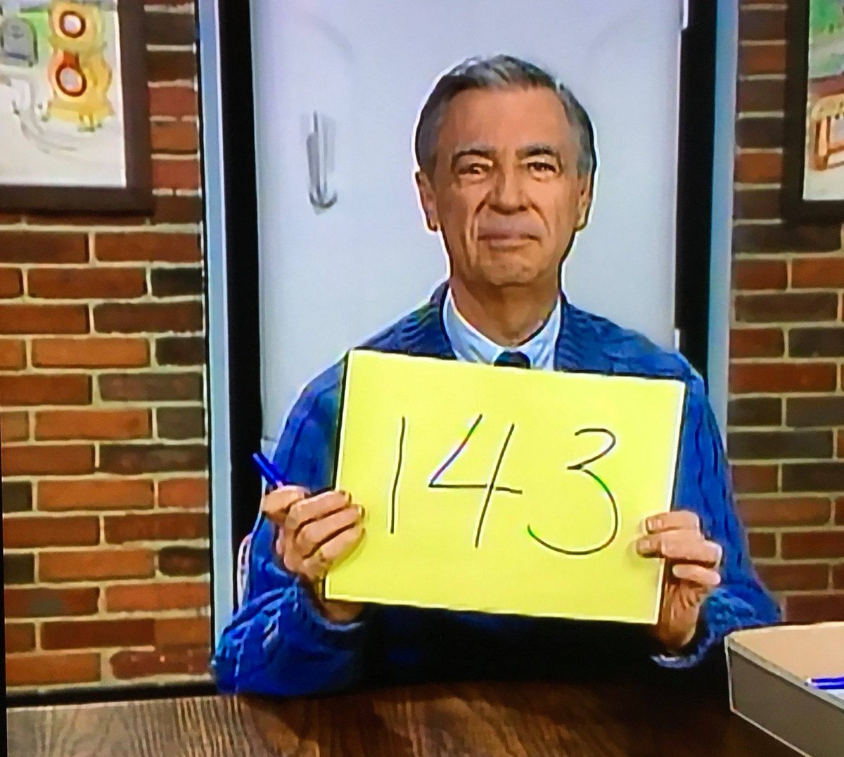 wnywxguy's tweet photo. Today's the 143rd day of the year, and #143day in honor of Mr. Rogers and his favorite number, shorthand for I love you. There's one letter in "I", four in "love", and three in "you". Take a moment today to show some kindness and love to someone else. It goes a long way! https://t.co/ntNGNuSizs