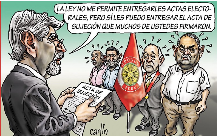 Angelpaezs's tweet photo. ¡Auch! (Carta de sujeción, documento elaborado por Montesinos firmado por altos mandos de FFAA el 13.03.1999 para rechazar acciones judiciales contra Fujimori, Montesinos y ellos mismos por el golpe del 05.04.1992 y violaciones a DDHH como Barrios Altos y La Cantuta). https://t.co/RI69pnivEE