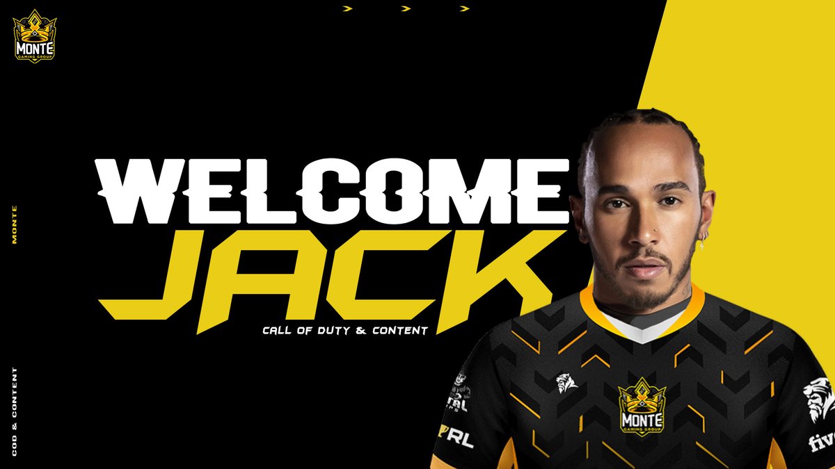MonteGG_'s tweet photo. SIGNING 🚨
Controversy central... We are excited to announce the signing of Lewis Hamilton's Number 1 fan..
@CRL_Hamilton4 join us as a Call of Duty player whilst also looking to Content Creation. Welcome Jack!
#MonteGG💛 https://t.co/jxlJfIQeMk