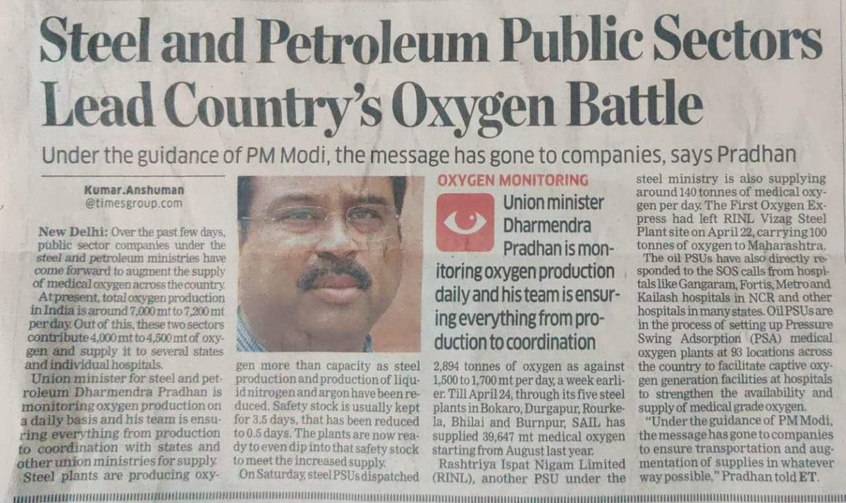 AiexbefUP's tweet photo. Despite all the odds, PSUs are standing by the Nation and working 24x7 for the development of the Nation Still #PMSales the PSUs? We hope the decision of selling PSUs will be reversed and PSUs will be further Strengthen in National interest. https://t.co/5CMpxXixtD