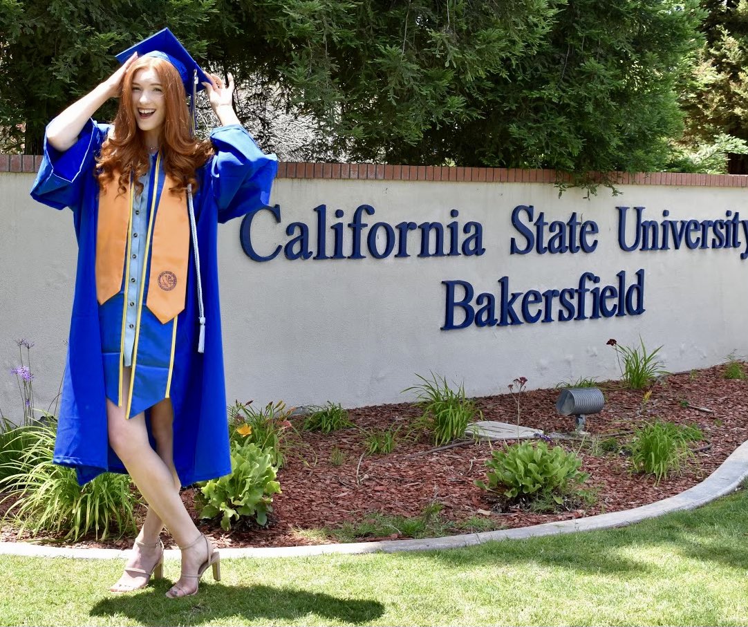 Our fav redhead! Congrats ♥️ #CSUB2021 #csub2020