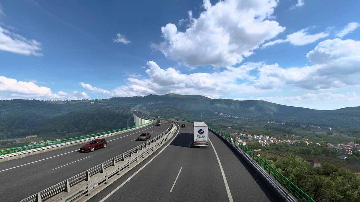 Today, we want to share with you a few pictures from a new road segment that will be added to #ETS2 's Iberia DLC with the upcoming 1.41 update ! 🛠️

The famous Autoestrada A24! 🚛

Read and see more 👇
blog.scssoft.com/2021/05/autoes…