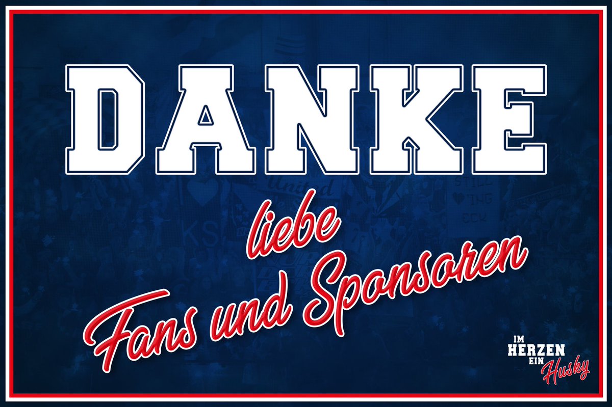 Wir sagen #DANKE an euch alle!

Danke für eure unfassbare Unterstützung in dieser Saison!
Ihr habt alle einmal mehr gezeigt was die #Huskies-Familie ausmacht!

Auch wenn die Saison leider nicht das gewünschte Ende hatte, sind wir Stolz auf dieses Jahr mit Euch!

#imHerzeneinHusky
