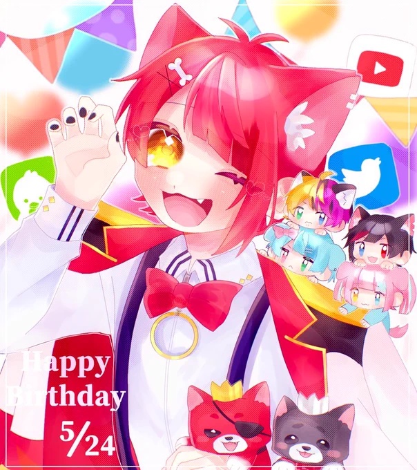 莉犬くん、23歲のお誕生日おめでとうございます🐶💕

莉犬くんの真っ直ぐで強くて優しい声、かわいくてかっこいい歌声が大好きです🥰
産まれてきてくれてありがとう。これからもずっとついていきます🤲🏻♡
素敵な1年になりますように…🙌🏻✨

 #りいぬぎゃらりー
 #莉犬くん誕生祭2021 