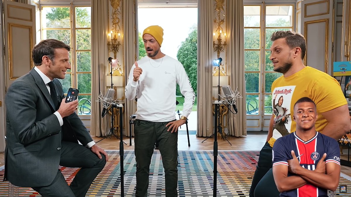 Padavenir's tweet photo. 🇫🇷 FLASH - Le président Emmanuel Macron a appellé Kylian Mbappé lors de sa vidéo avec les youtubeurs McFLy et Carlito afin d'annoncer un futur transfert à l'Olympique de Marseille ! https://t.co/xdxMfLIgf4