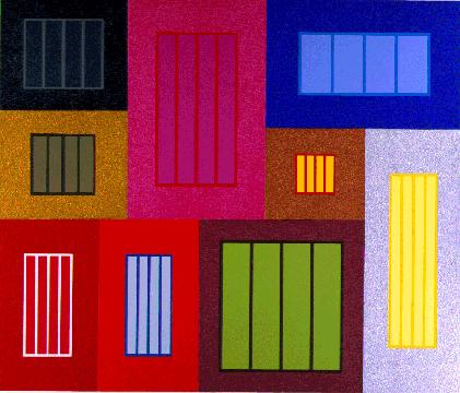 mia_educa's tweet photo. A obra / O artista 
[The Time Machine, 2002, Peter Halley] https://t.co/FqYsIeWMF2