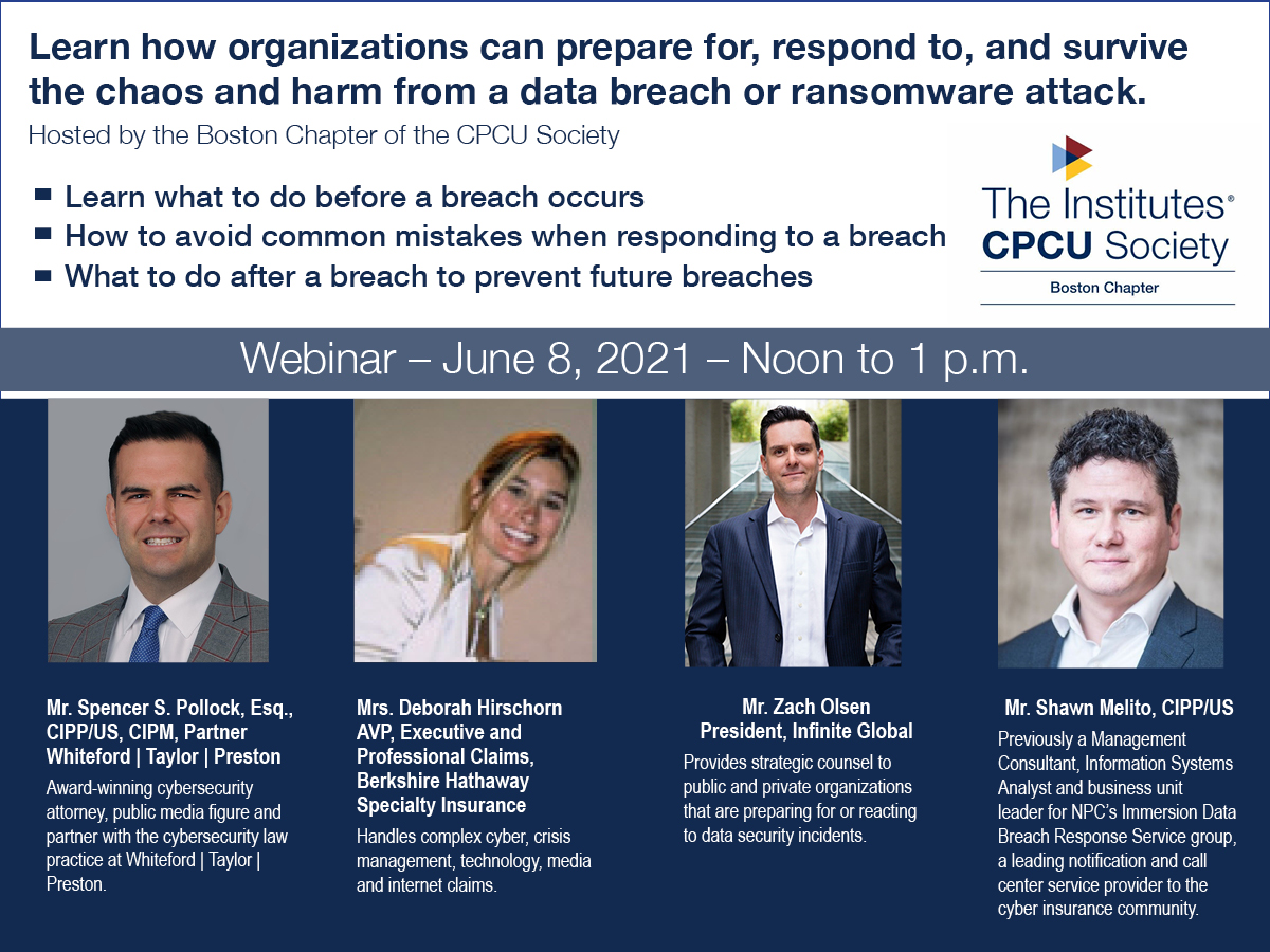 Could your company survive the chaos and harm of a data breach or ransomware attack? Join... conta.cc/3uZ6ClB