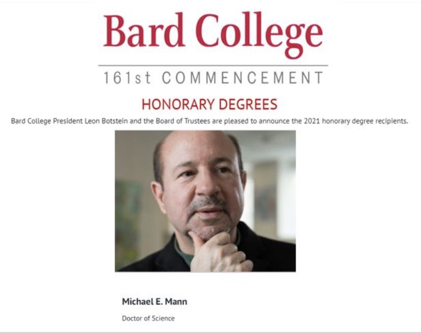 suzieross2's tweet photo. Looks like I get my degree at the same time and place as you, @MichaelEMann! My MS will never catch up to your PhD/DS but I brought myself up a notch and consider it an honor to be in your company. @BardCollege @BardCEP #bcep #bardcenterforenvironmentalpolicy https://t.co/cDKKFsp5eQ