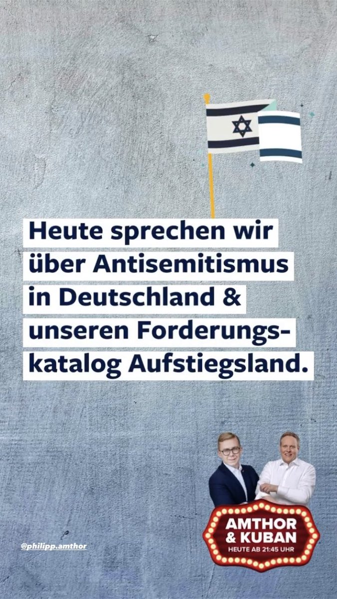 AStaroselski's tweet photo. Heute Abend bin ich für die @JSUDeutschland ab 21:45 ⏰ im Instagram Live Gespräch mit @TKuban96 &amp; @Philipp_Amthor über #Antisemitismus in Deutschland &amp; was dagegen getan werden kann. Schaltet ein auf #instalive https://t.co/a2zAlE5YDE