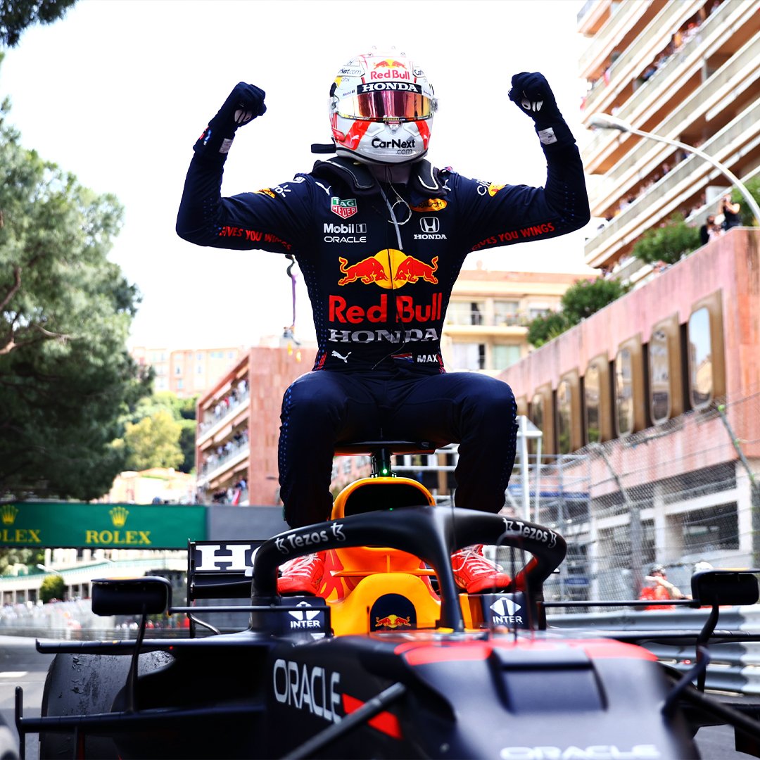 SportsCordon's tweet photo. MAX VERSTAPPEN WINS THE MONACO GRAND PRIX! 

Verstappen now leads the Formula One championship for the first time in his career. @Max33Verstappen
#MonacoGP 🇲🇨 #F1 https://t.co/wfpUTkoTzE