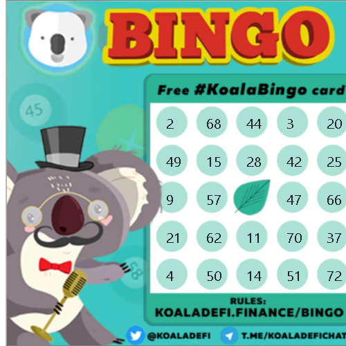leoboy112's tweet photo. @KoalaDefi #KoalaBingo https://t.co/dj2w2YduBq