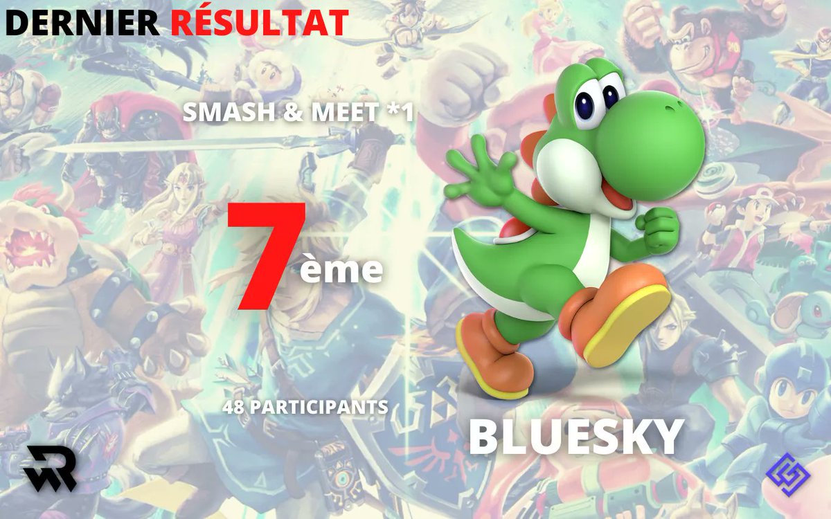 Et c'est une 7ème place sur 48 joueurs pour <a href="/Blueskyoshi/">BSK ENRIQUE FAN BOY!!!</a> lors de la 1ère édition du  SMASH &amp; MEET organisé par <a href="/Fenryr_Esport/">Fenryr</a> 

Bien joué à lui et merci à <a href="/smartggesport/">Smart GG</a>, qui nous aide à toujours mieux perf ❤🖤
#ReaWall #BuffUp #SupportTheWall