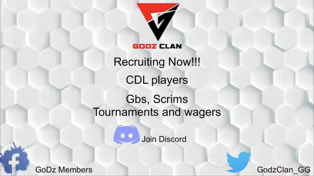 GodzClan_GG's tweet photo. Serious mature players only need apply no kids please must have experience in competitive play. Can take an already established team or individual players. Dm me if interested 🔥🏆 https://t.co/qom99uc2II