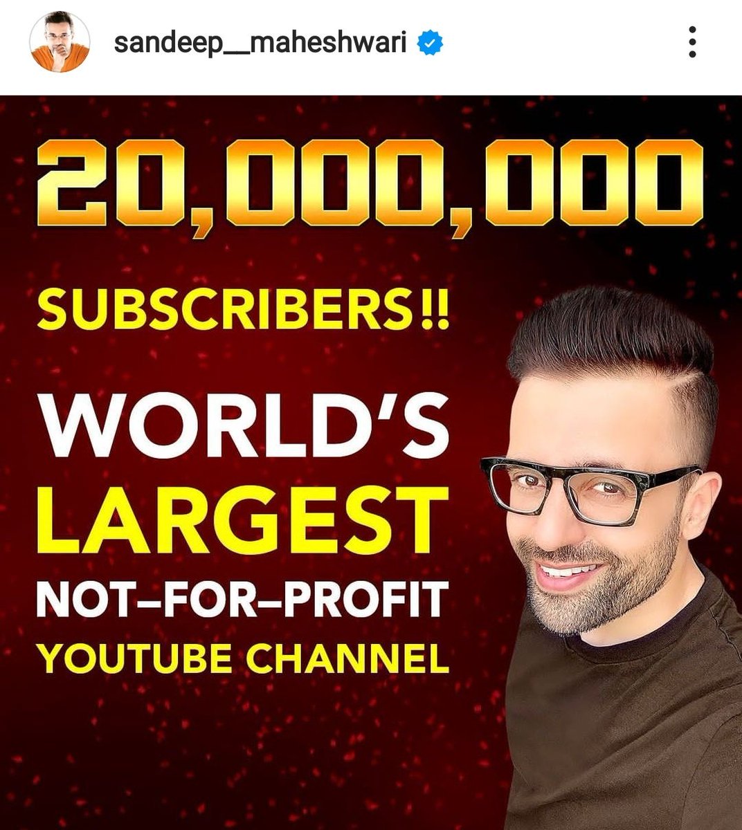 gopaltech13's tweet photo. Congratulations Sir ❤️@sandeep_maheshwari https://t.co/H9TnDD3Ao7