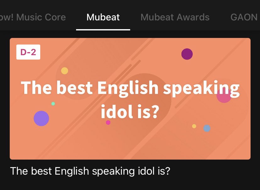 🍂| 🗳 

عزيزنا نامجون مرشح في تطبيق Mubeat في فئة "افضل ايدول يتحدث الانجليزية" 

ينتهي التصويت تاريخ ٢٦ الساعة ٩ صباحًا بتوقيت 🇸🇦! 

لتحميل التطبيق وطريقة التصويت ↓↓↓