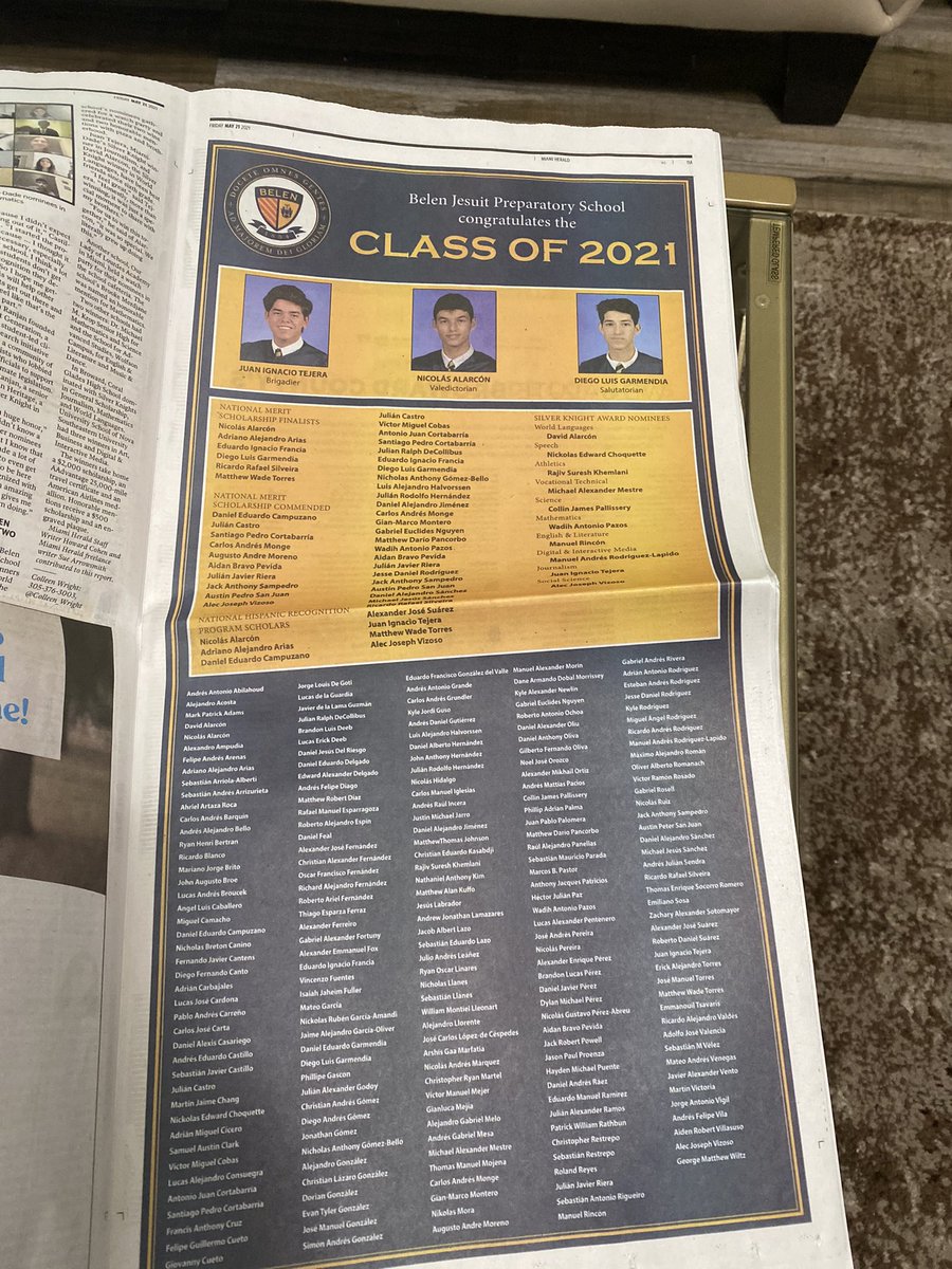 tlorente21's tweet photo. So I tell my father that Wadih Jr is in the @MiamiHerald and he wiped out his closest @Publix because he knew we wouldn’t make it with all the graduation madness. #papithehero https://t.co/F7b7hQodQF