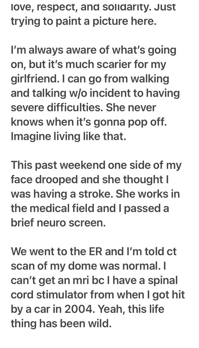AceCarterINQ's tweet photo. Long health update. Sorry if it’s hard to understand this way. Ok to share. Stories are meant to be told, right? Otherwise who do they help? 

Also, Sixers in 4. ✊🏾
(1) https://t.co/wY57oKUWMw