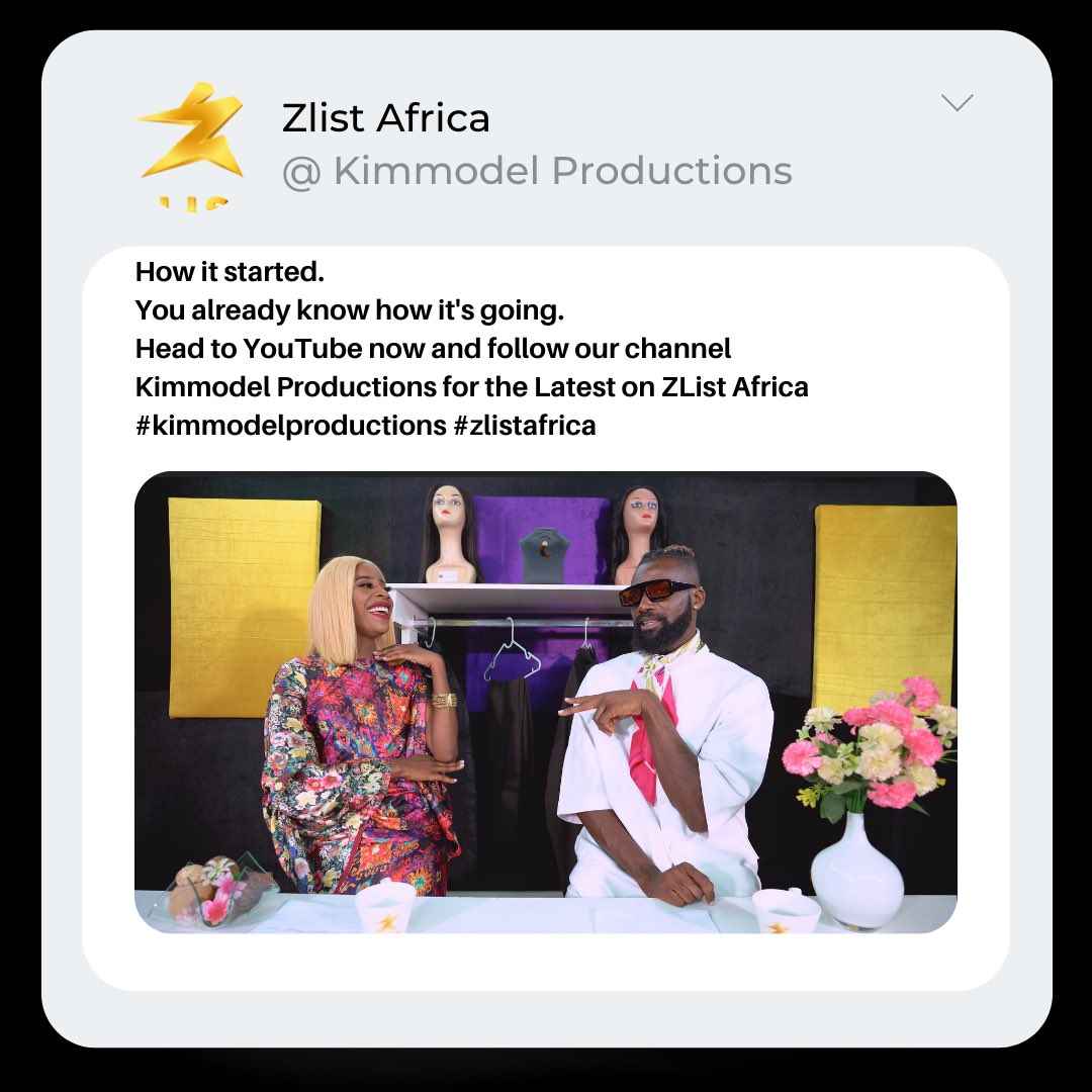 Episode 5 coming right alway 

Don’t forget to subscribe on our YouTube channel “Kimmodel Productions”

#Kimmodelproductions #Webseries #Staytuned #zlistafrica #episode5