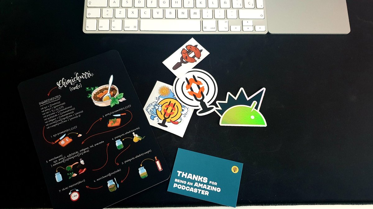 HugoMatGom's tweet image. Thank&apos;s @npatarino and #ChimichurriCode
for the stickers and the awesome chimichurri recipe. 🥩😃