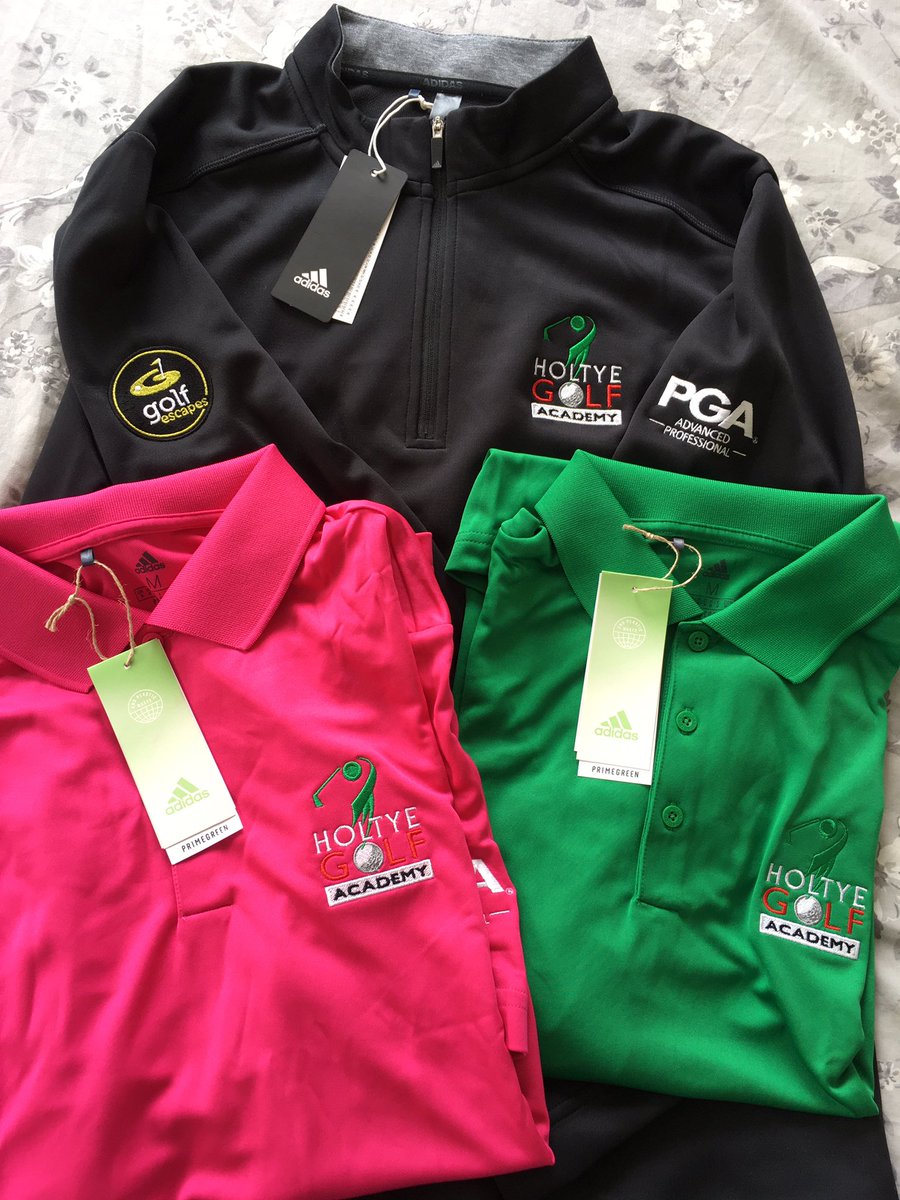 holtyegolfacad1's tweet photo. 💥New academy uniform!💥 Proud to represent @ThePGA &amp; our partnership with @GolfEscapes Which shirt tomorrow? Pink or Green?! @PGASouth @GolfEscapesPro @TLCbyGolfEscpes https://t.co/ajRC9qDiGd