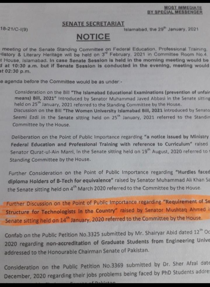 Mirza1Baig1's tweet image. Respected Chairman Senate @sadiqsanjrani34
And Deputy Chairman Senate of Pakistan @SenMMAfridi 
Need your attention
#NTC_Act
#Service_structure
#Senate_90Days_Ultimatum
@RaheelaGulMagsi
@MushtaqJIKP 
@Mushahid 
@SenatorSaif
@jamaldini_zeb
@bahramand_tangi
@WajihaQmr