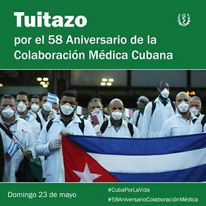 UniversidadMoa's tweet photo. 58 años salvando vidas. Durante ese tiempo se ha prestado colaboración a mil 988 millones de personas, casi un tercio de la población mundial. @lapgarcia17 @CubaMES @yurisley_valdes @columbie2019 @PireMaday @japortalmiranda  #CubaSalvaVidas https://t.co/wIkEmUgYRB