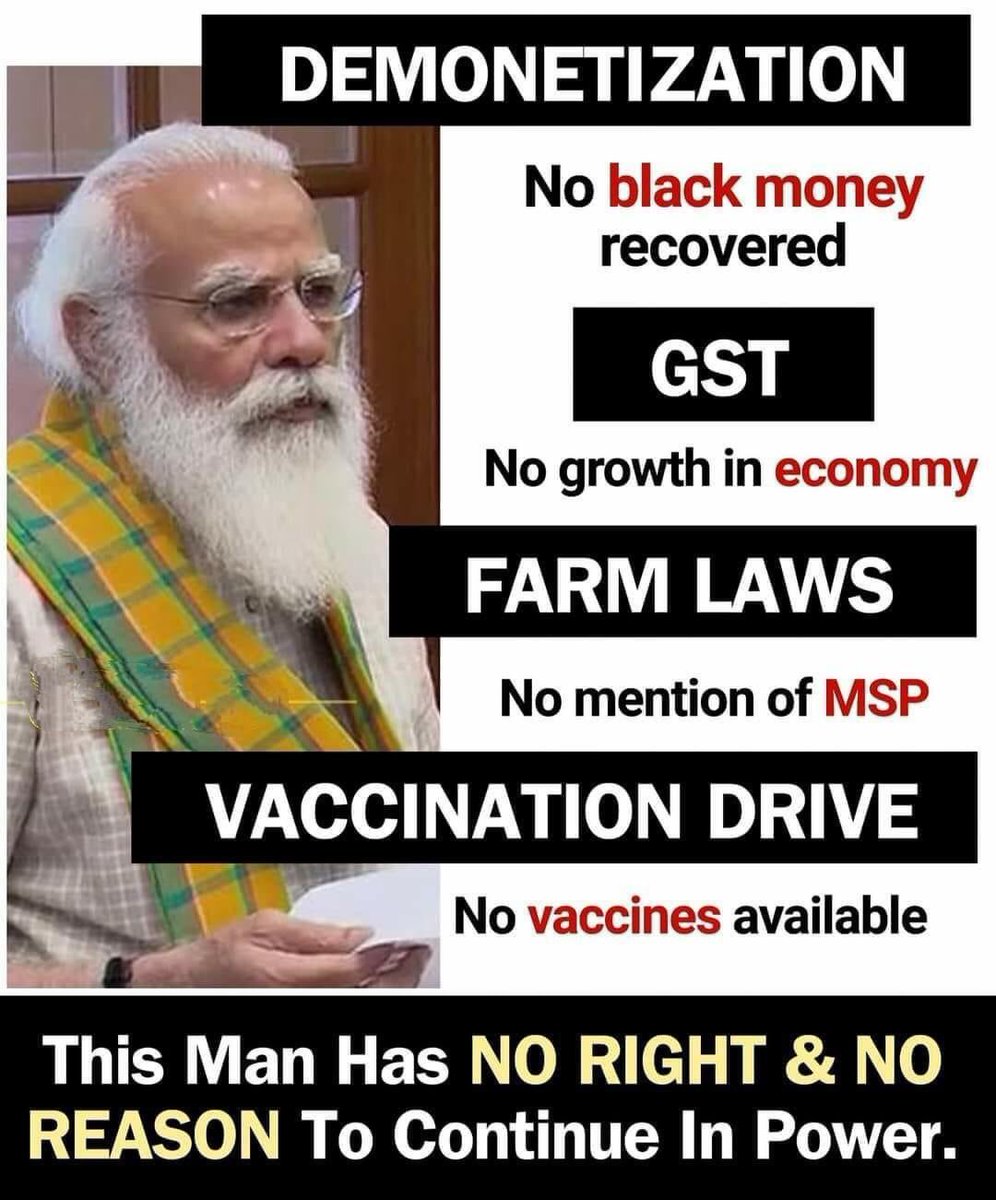 #ModiMustResign 
Stuns me to see someone advocating for this man even today. I gape in dismay.